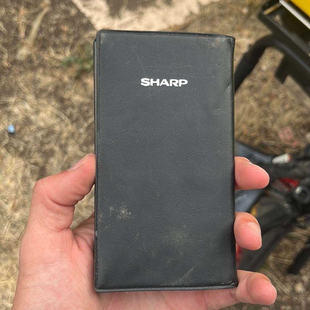 Sharp vintage calculator